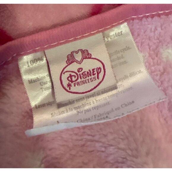Disney Princess Blanket Pink Heart 45 X60" Belle Cinderella Aurora - Picture 2 of 5